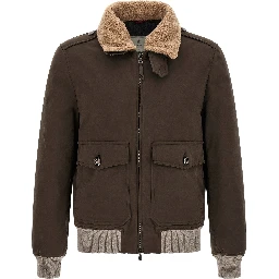 Brown Cotton Bomber