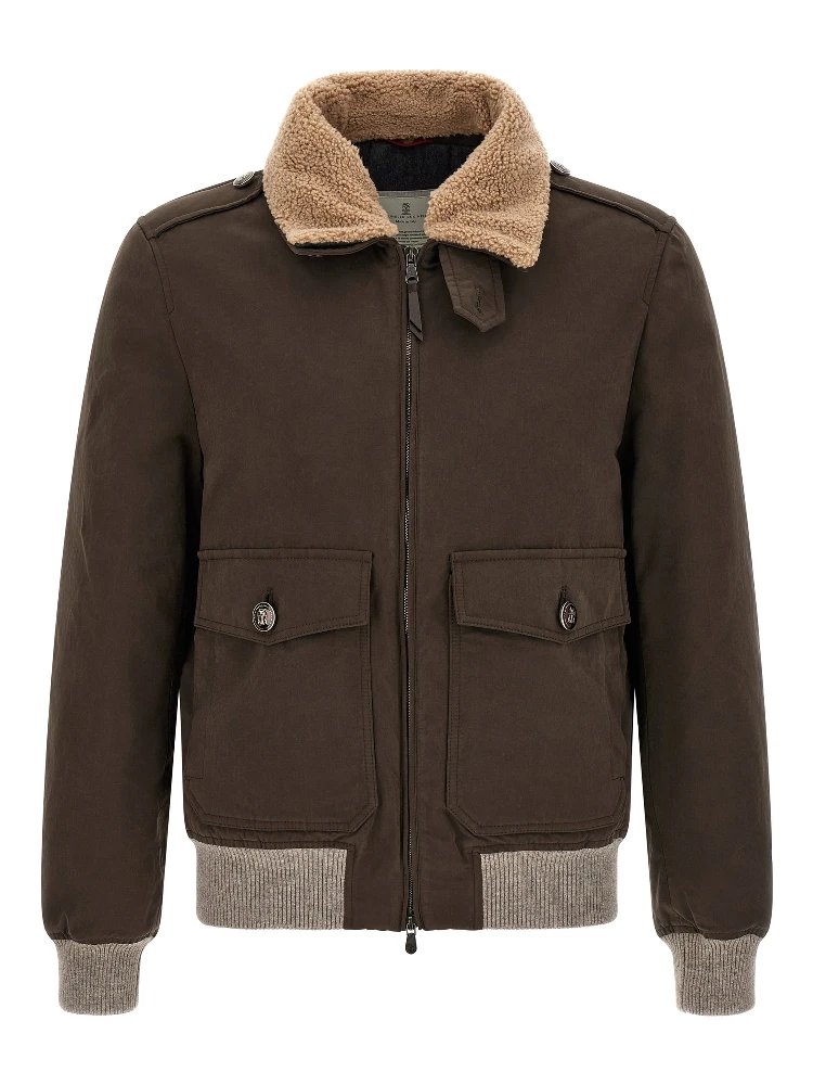 Brown Cotton Bomber