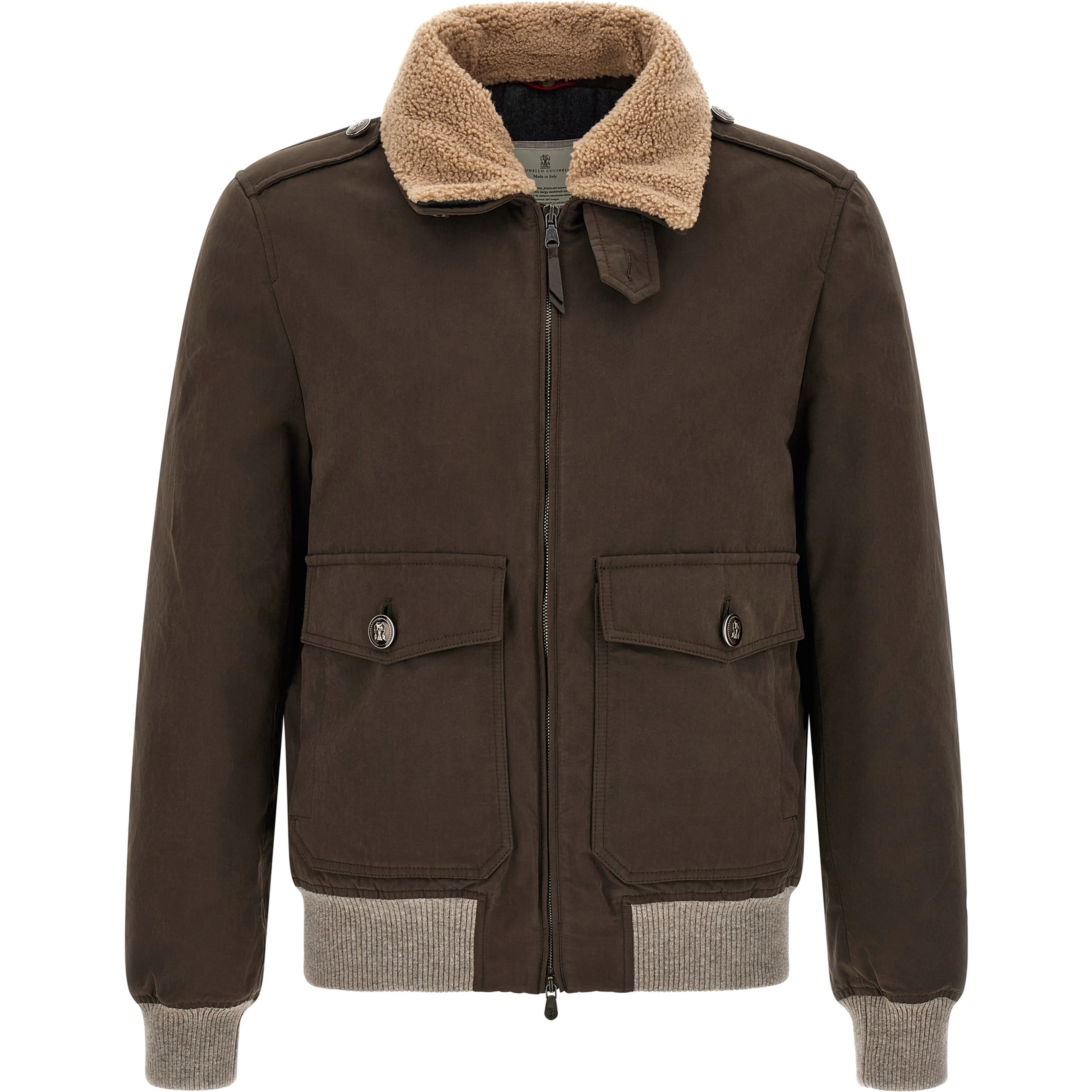 Brown Cotton Bomber