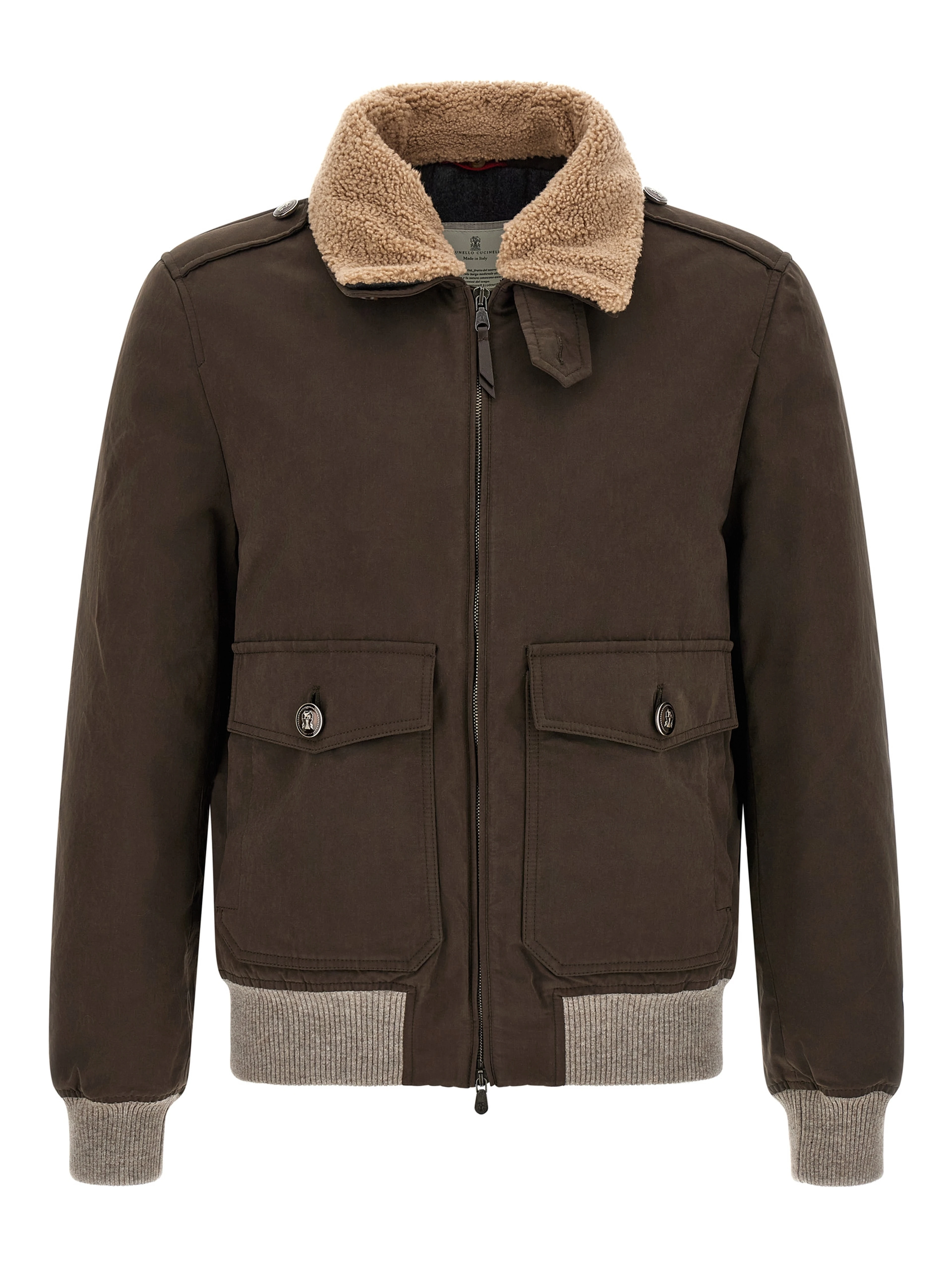 Brown Cotton Bomber