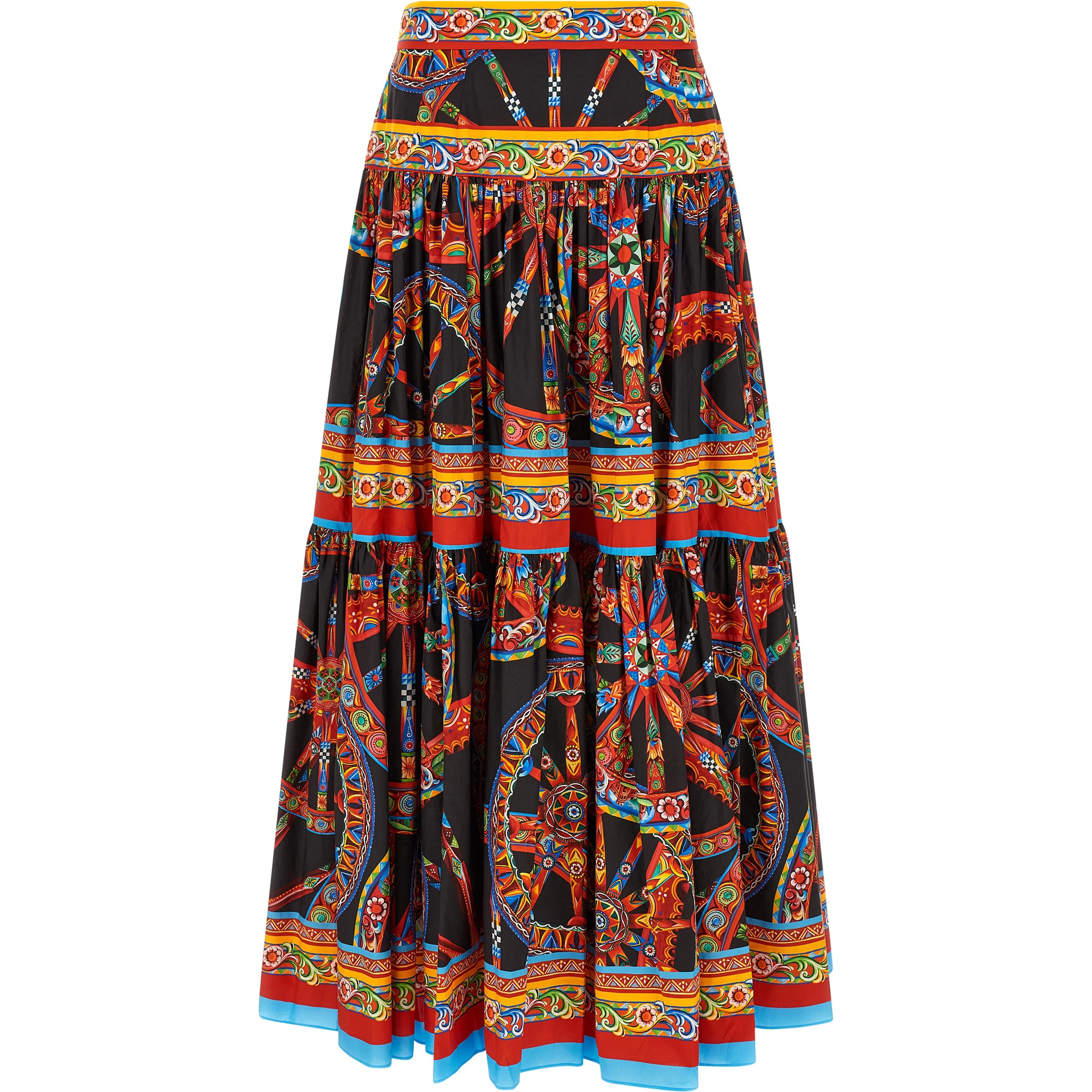 Multicolor Cotton Mini Skirt
