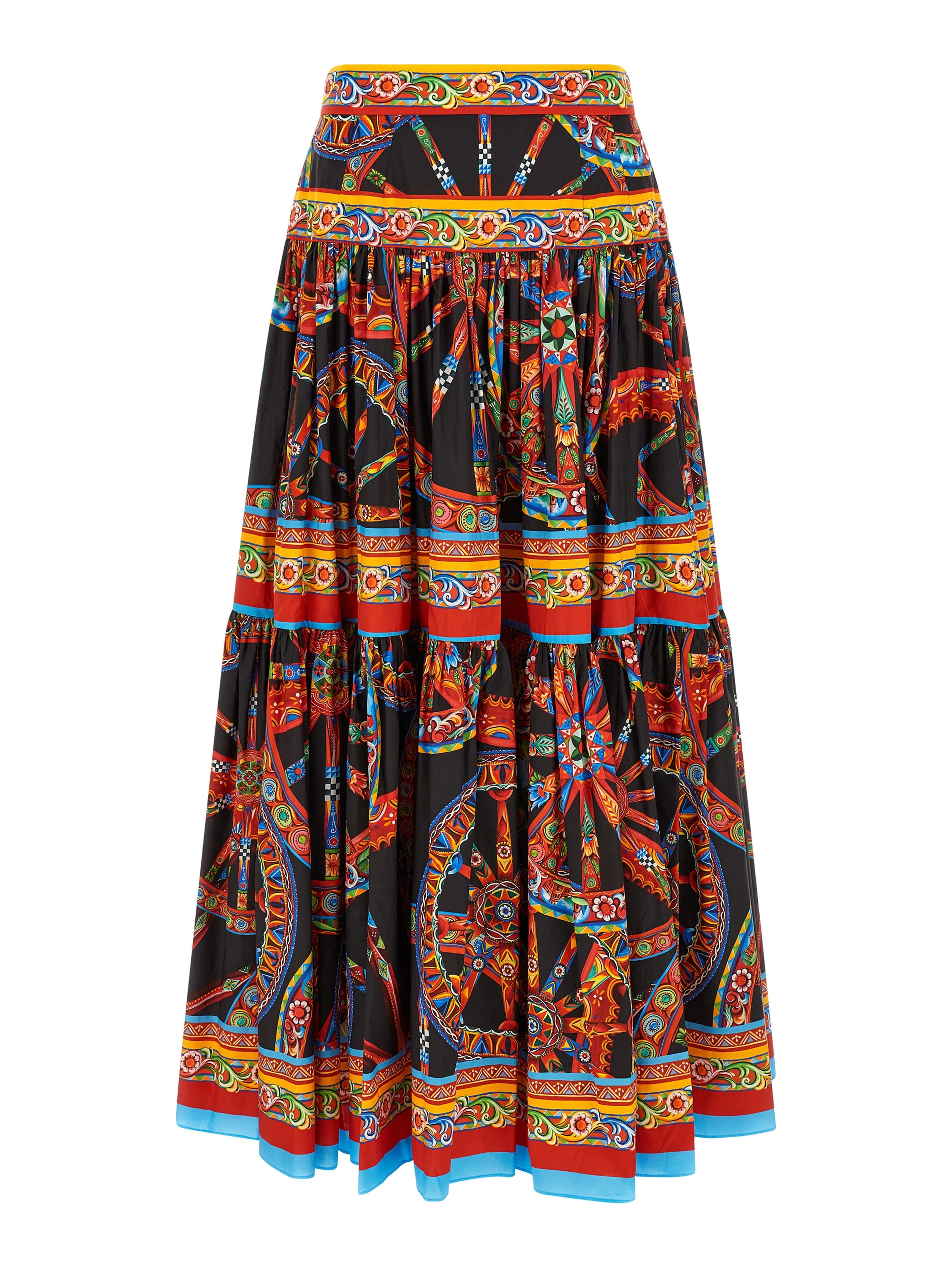 Multicolor Cotton Mini Skirt