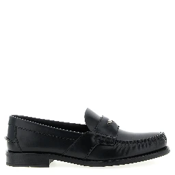 Black Calfskin Slip-On Loafers