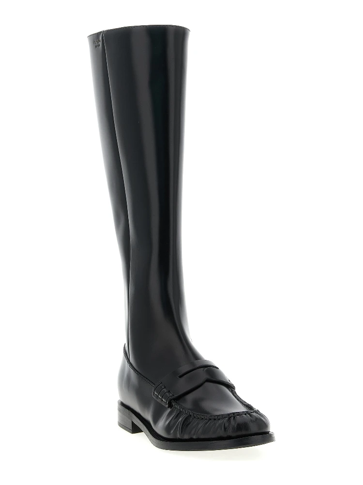 Black Calfskin Over The Knee alternative
