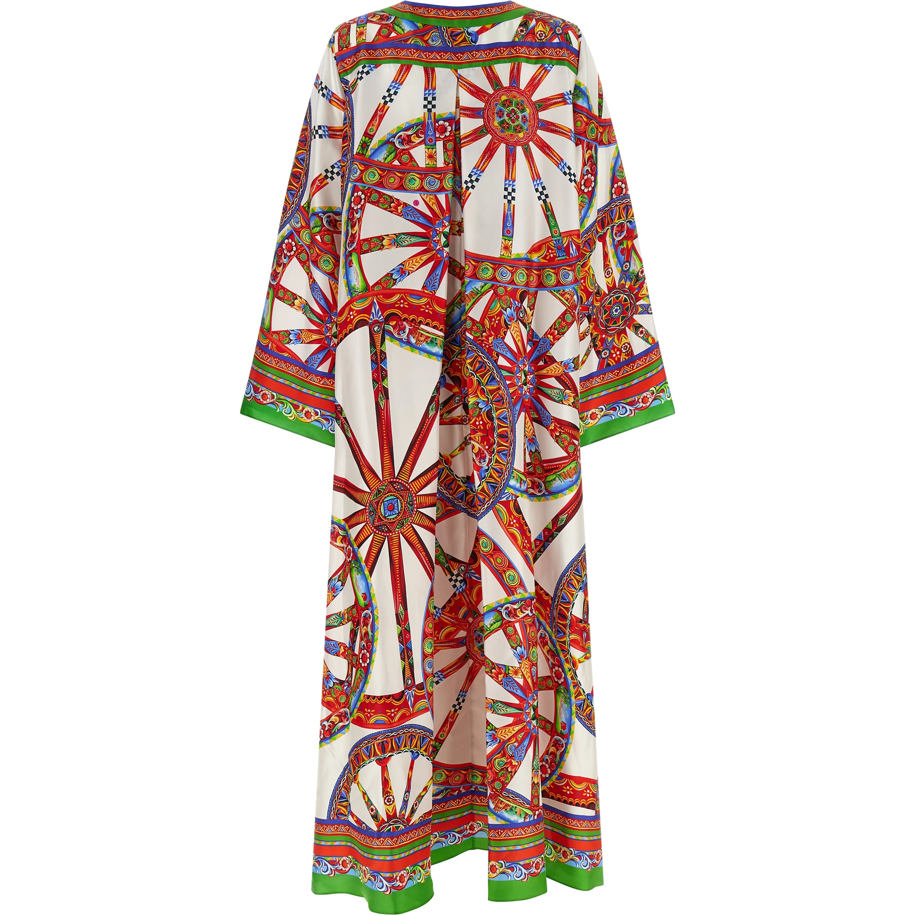 Multicolor Silk Long Dress