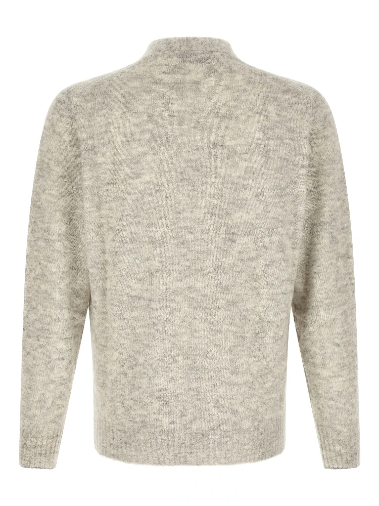 Gray Alpaca Leather Cardigan alternative