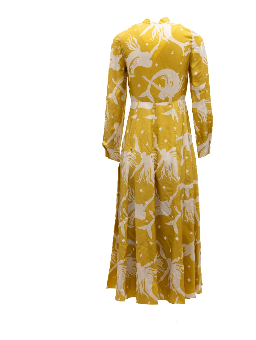 Yellow Silk Dress