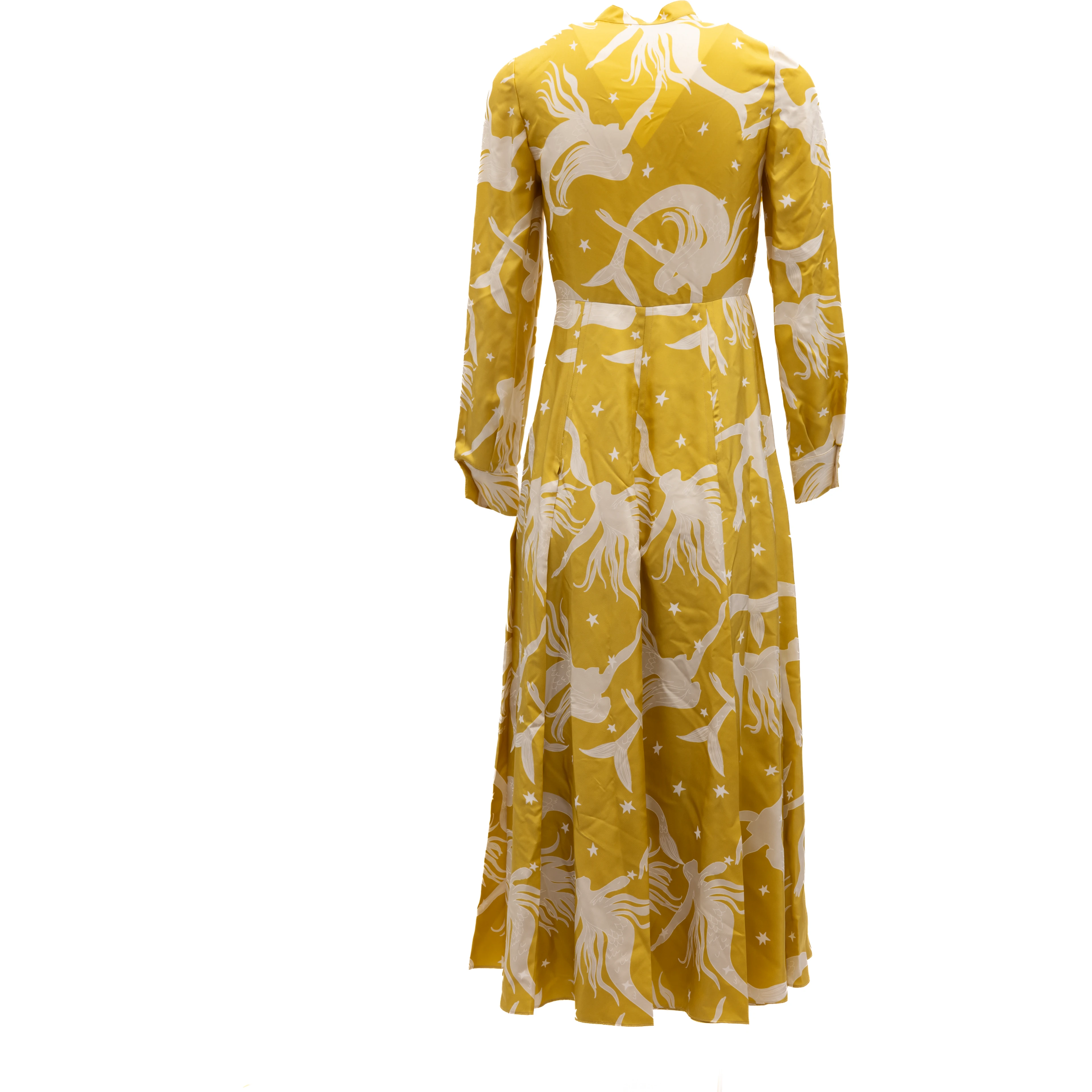 Yellow Silk Dress