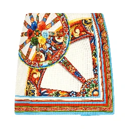 Multicolor Cotton Long Skirt