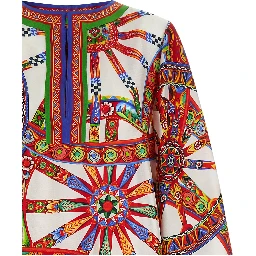 Multicolor Silk Long Dress