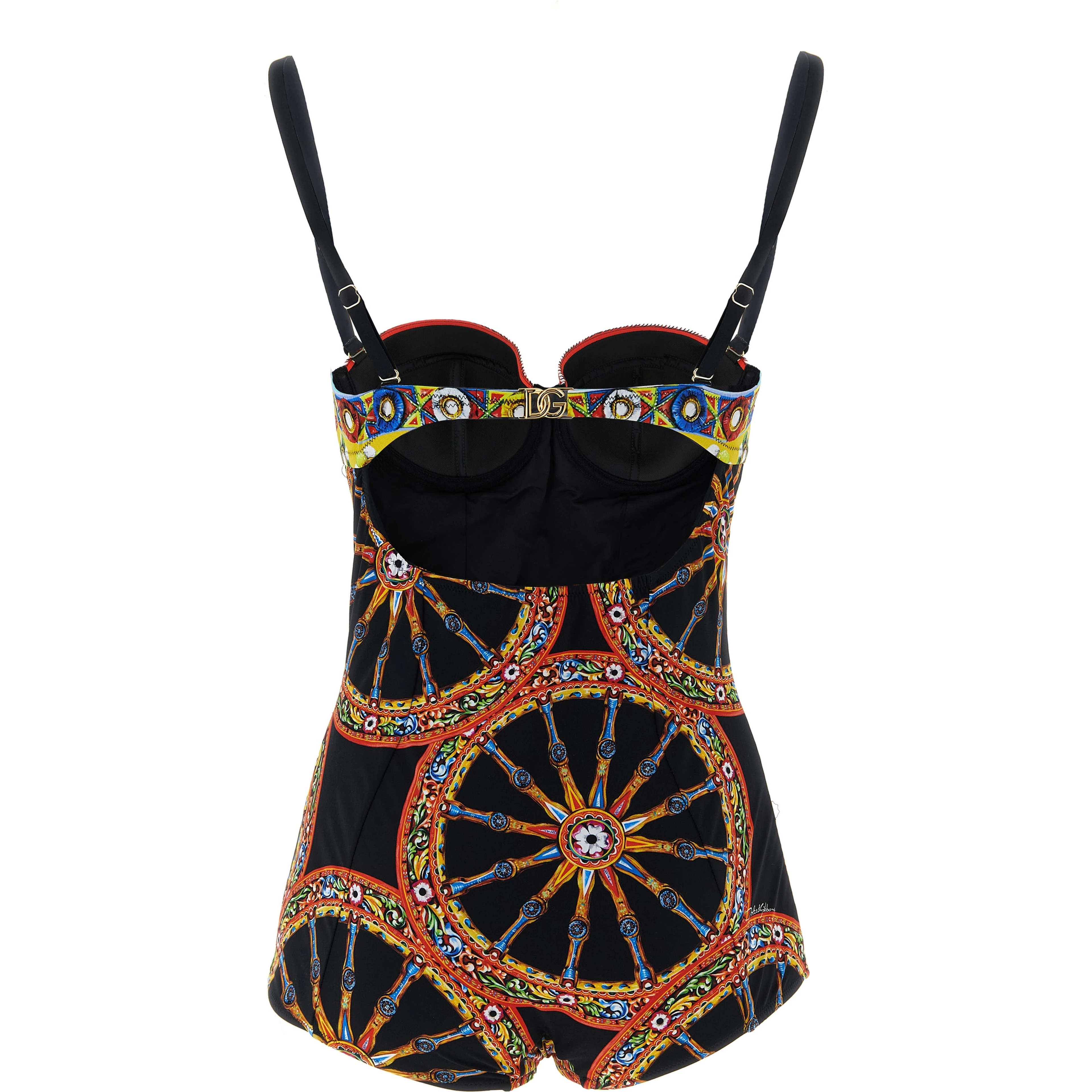 Multicolor Polyamide One-Piece Swimsuit
