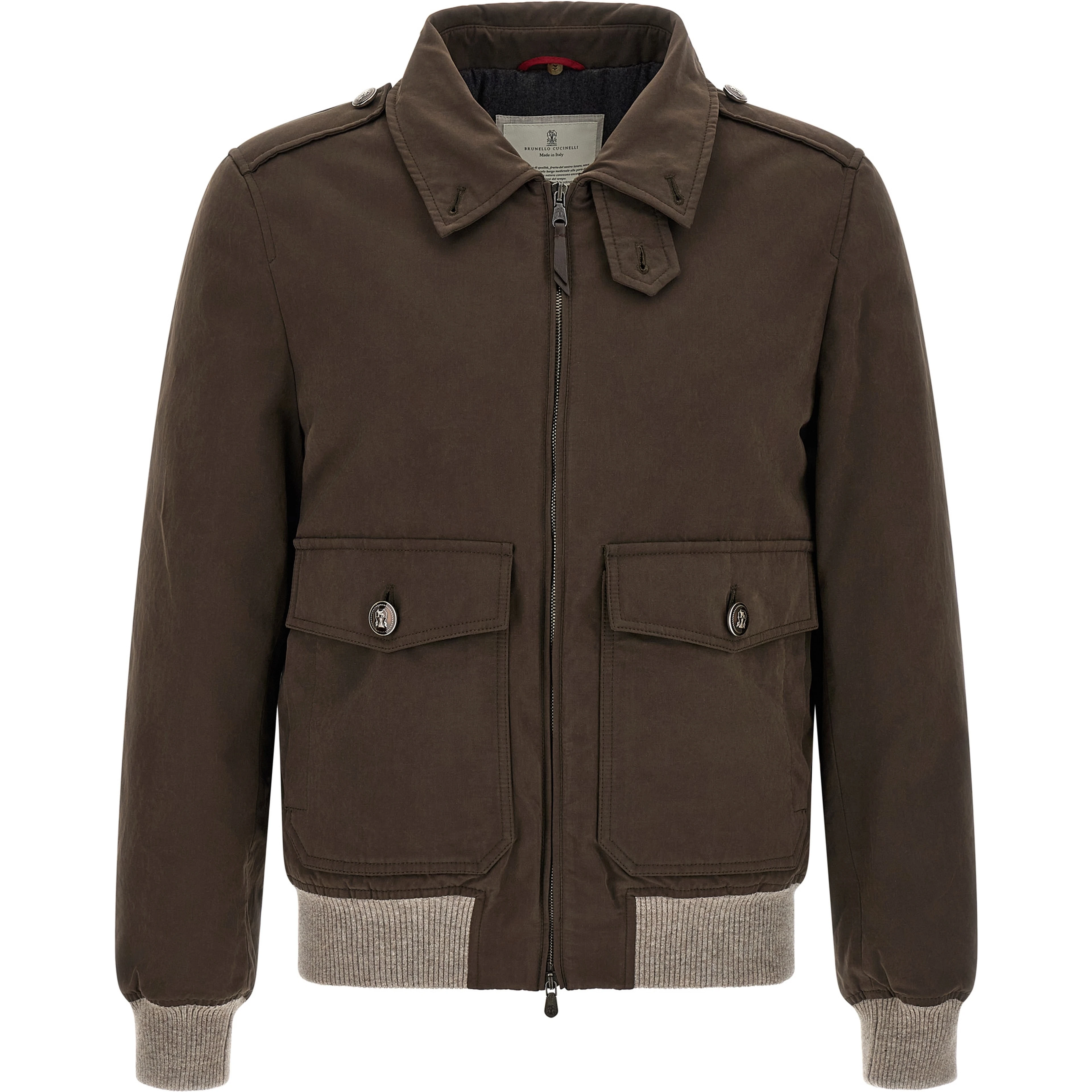 Brown Cotton Bomber