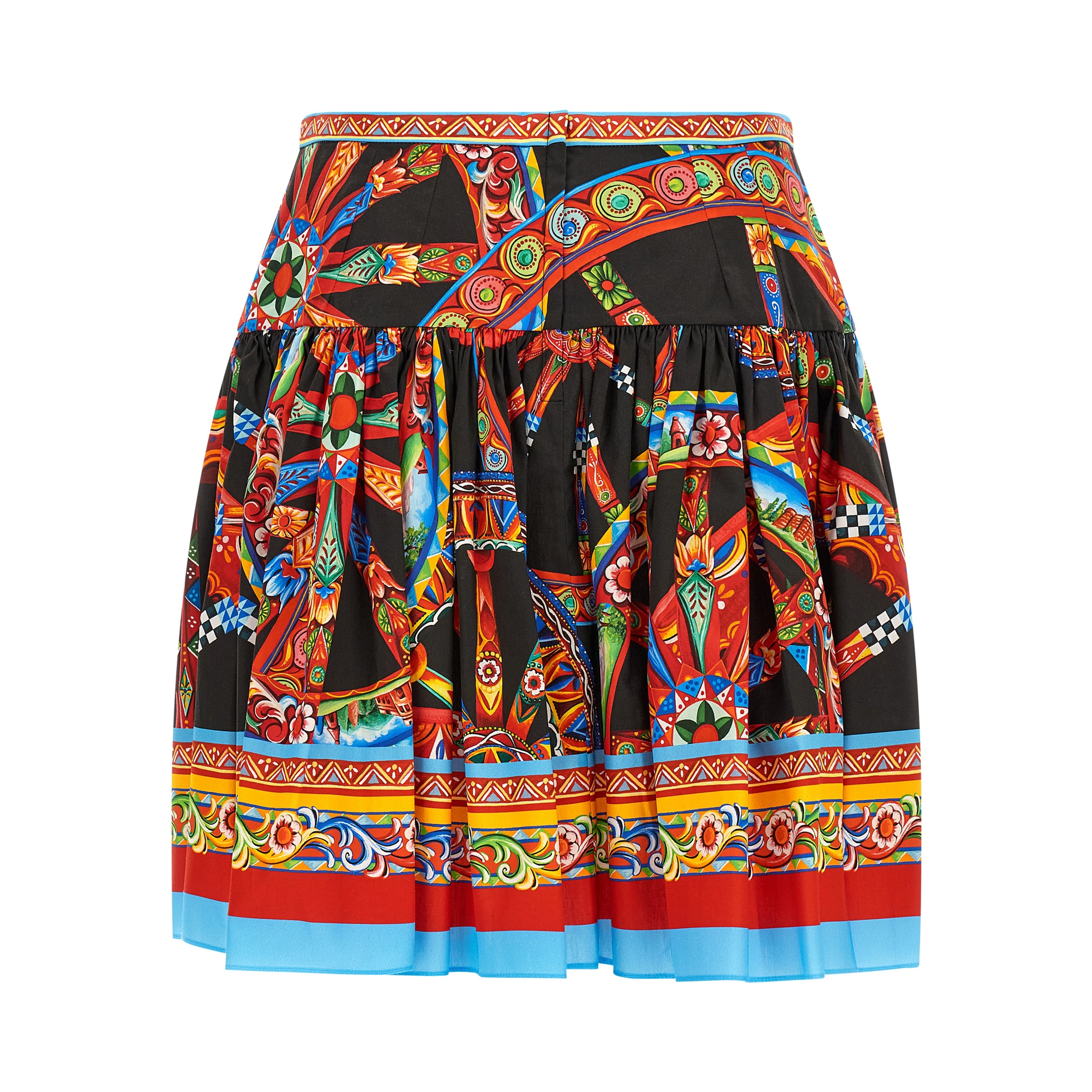 Multicolor Cotton Long Skirt