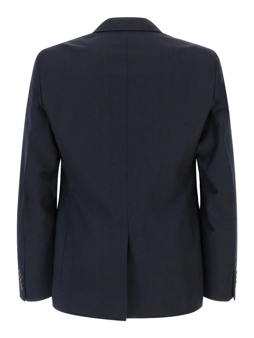 Blue Virgin Wool Two-Piece Suit