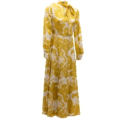 Yellow Silk Dress