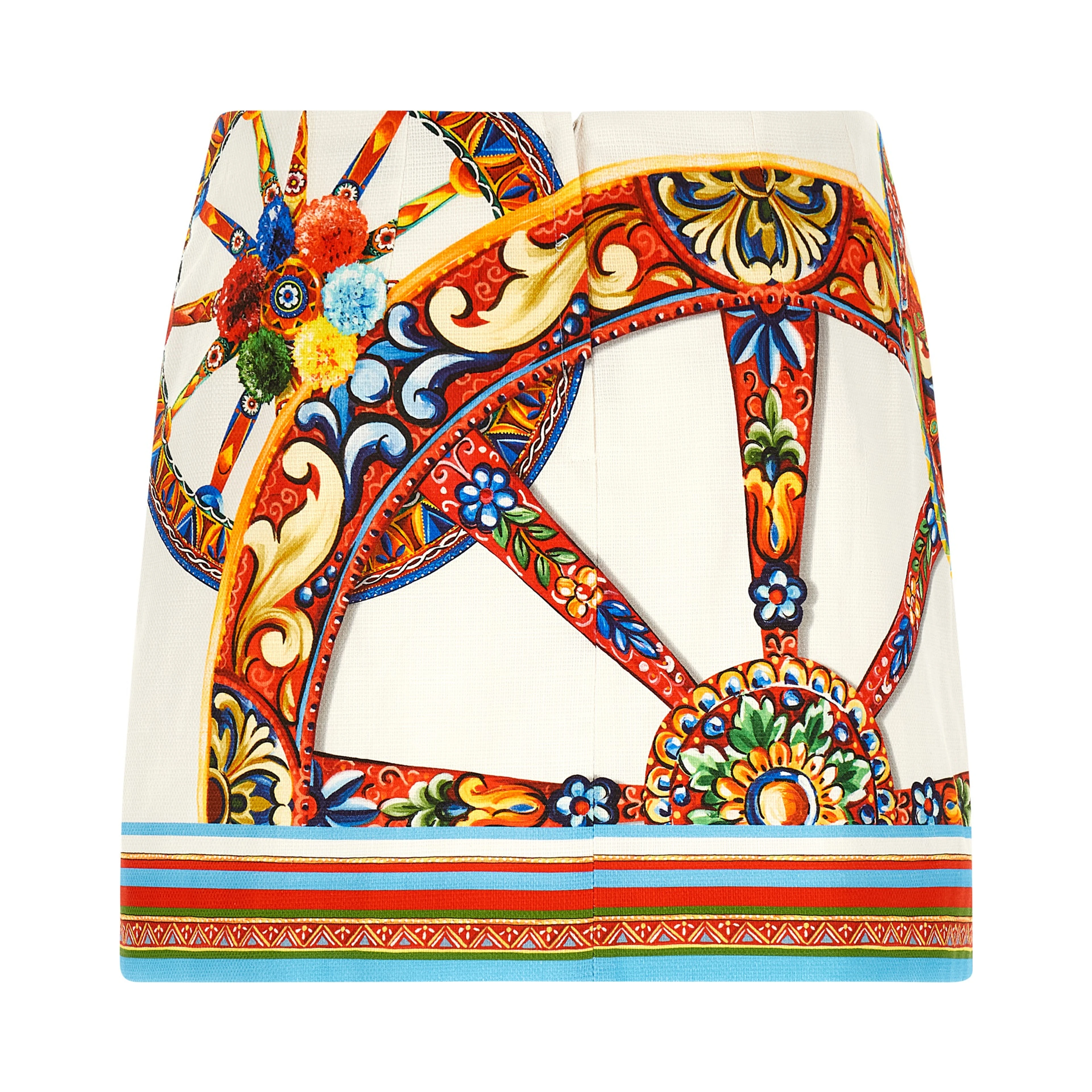 Multicolor Cotton Long Skirt