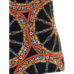 Multicolor Polyamide One-Piece Swimsuit