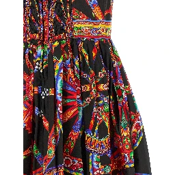 Multicolor Cotton Midi Dress