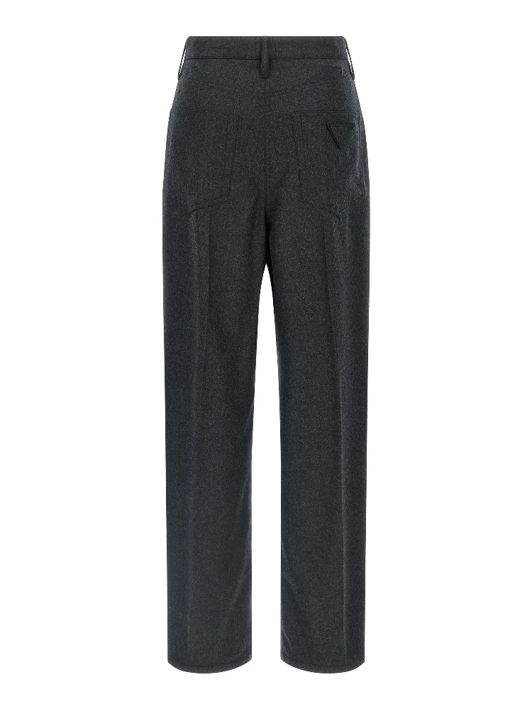 Gray Virgin Wool Casual Pants alternative