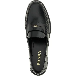 Black Calfskin Slip-On Loafers