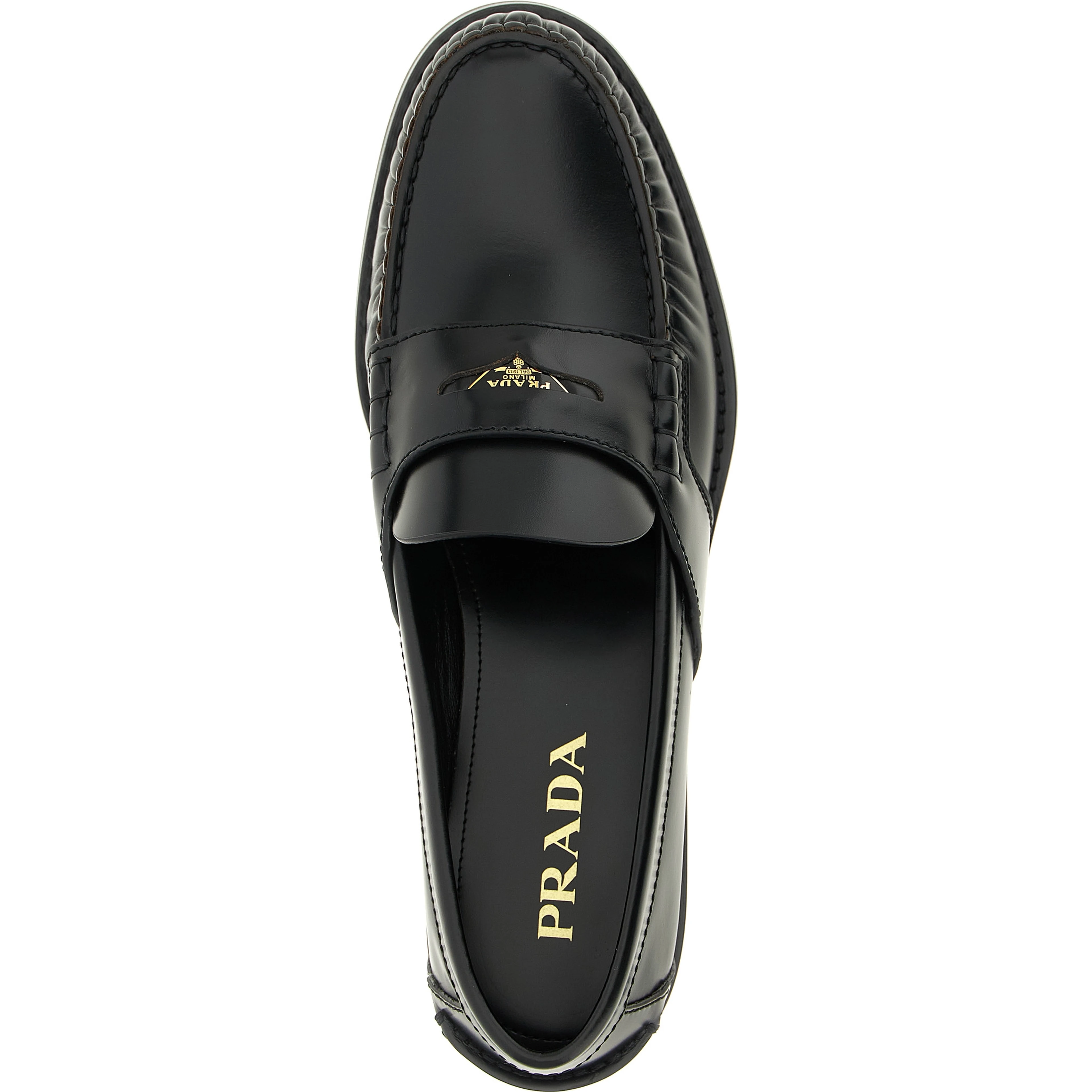 Black Calfskin Slip-On Loafers