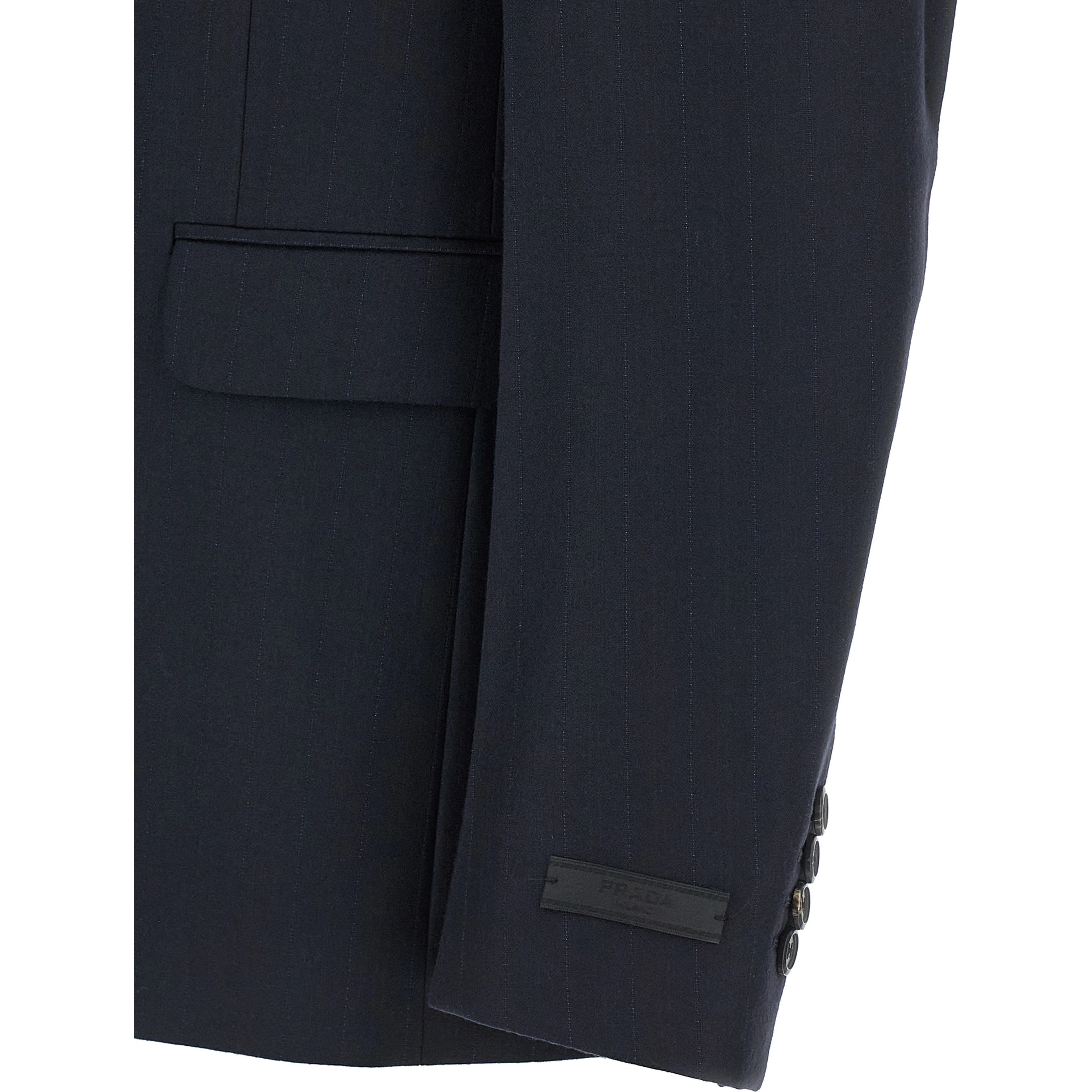 Blue Virgin Wool Two-Piece Suit