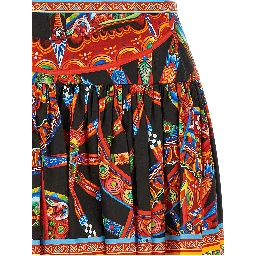 Multicolor Cotton Long Skirt
