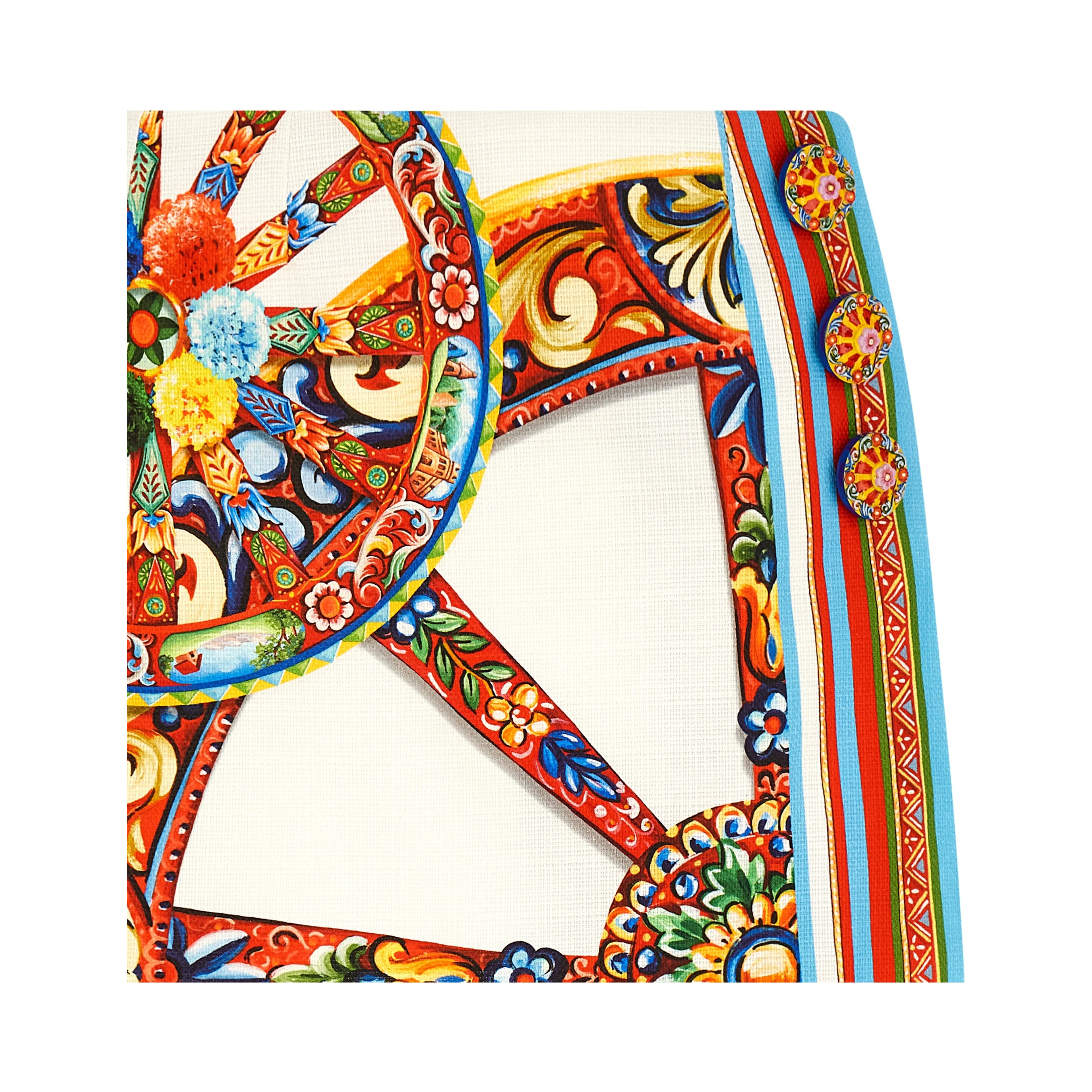 Multicolor Cotton Long Skirt