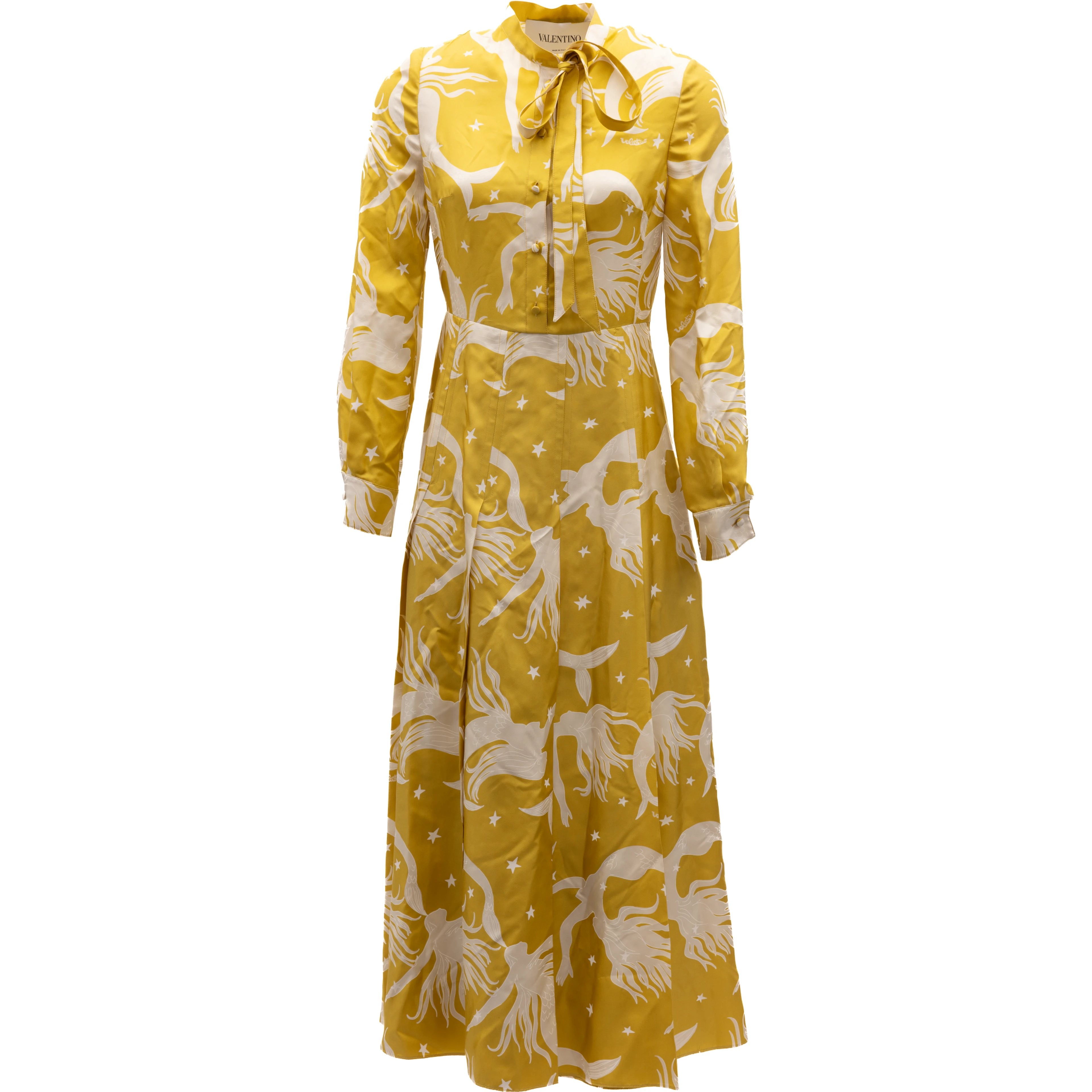 Yellow Silk Dress