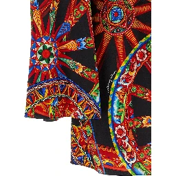Multicolor Silk Short Dress