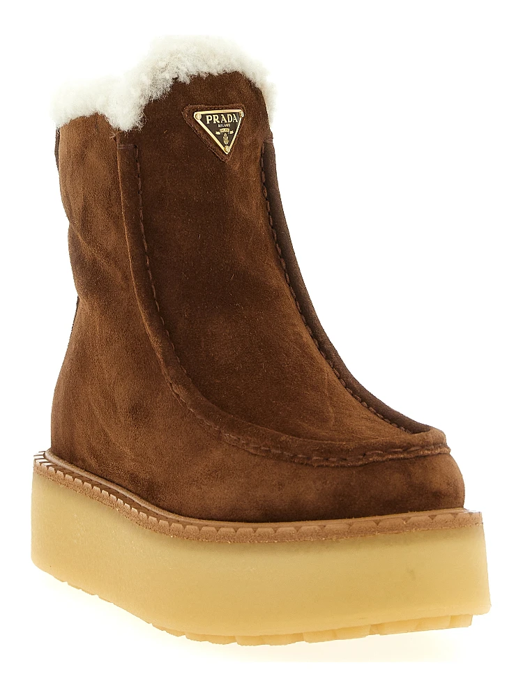 Brown Calfskin Ankle Boots alternative