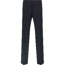 Blue Virgin Wool Two-Piece Suit