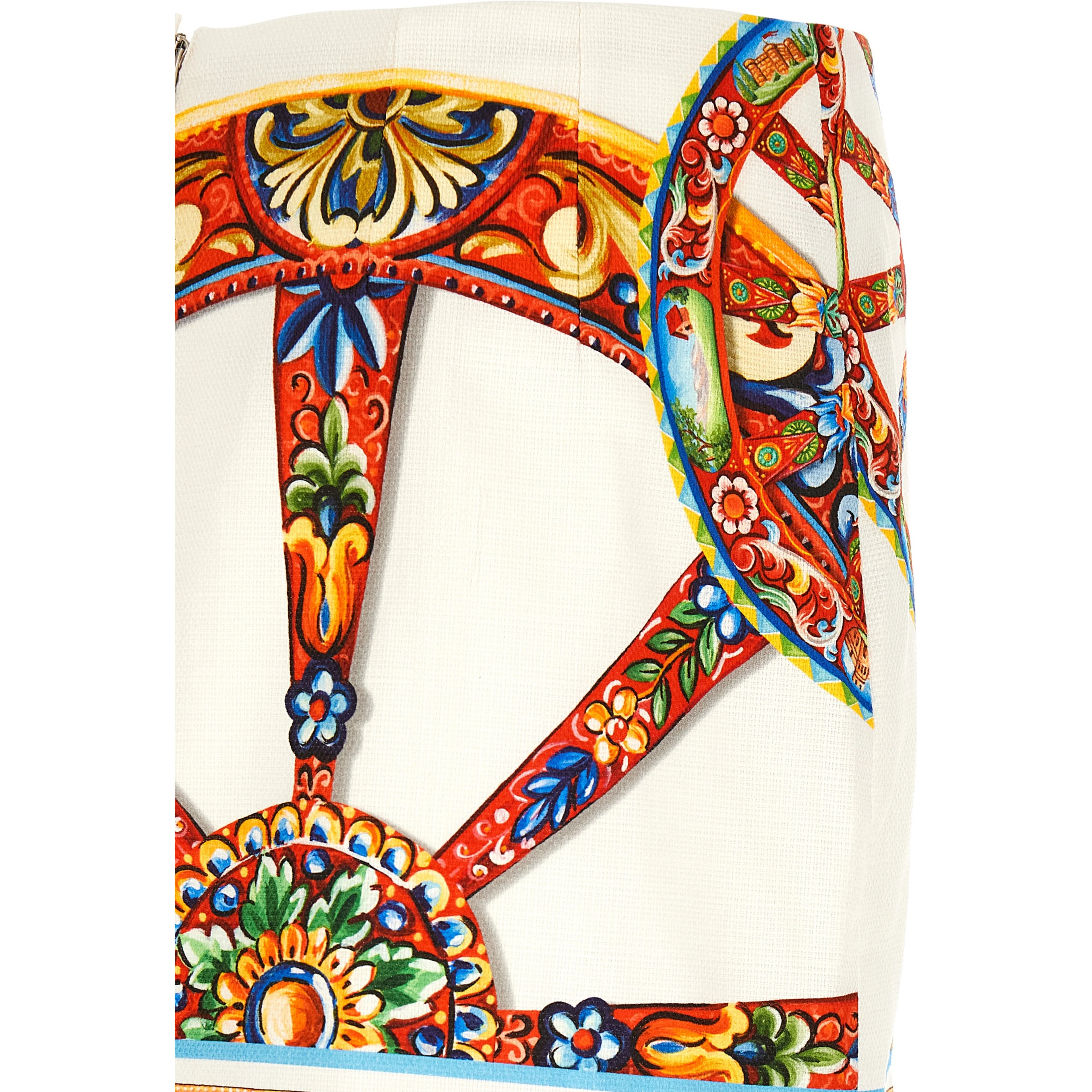 Multicolor Cotton Long Skirt