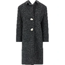 Gray Virgin Wool Coat