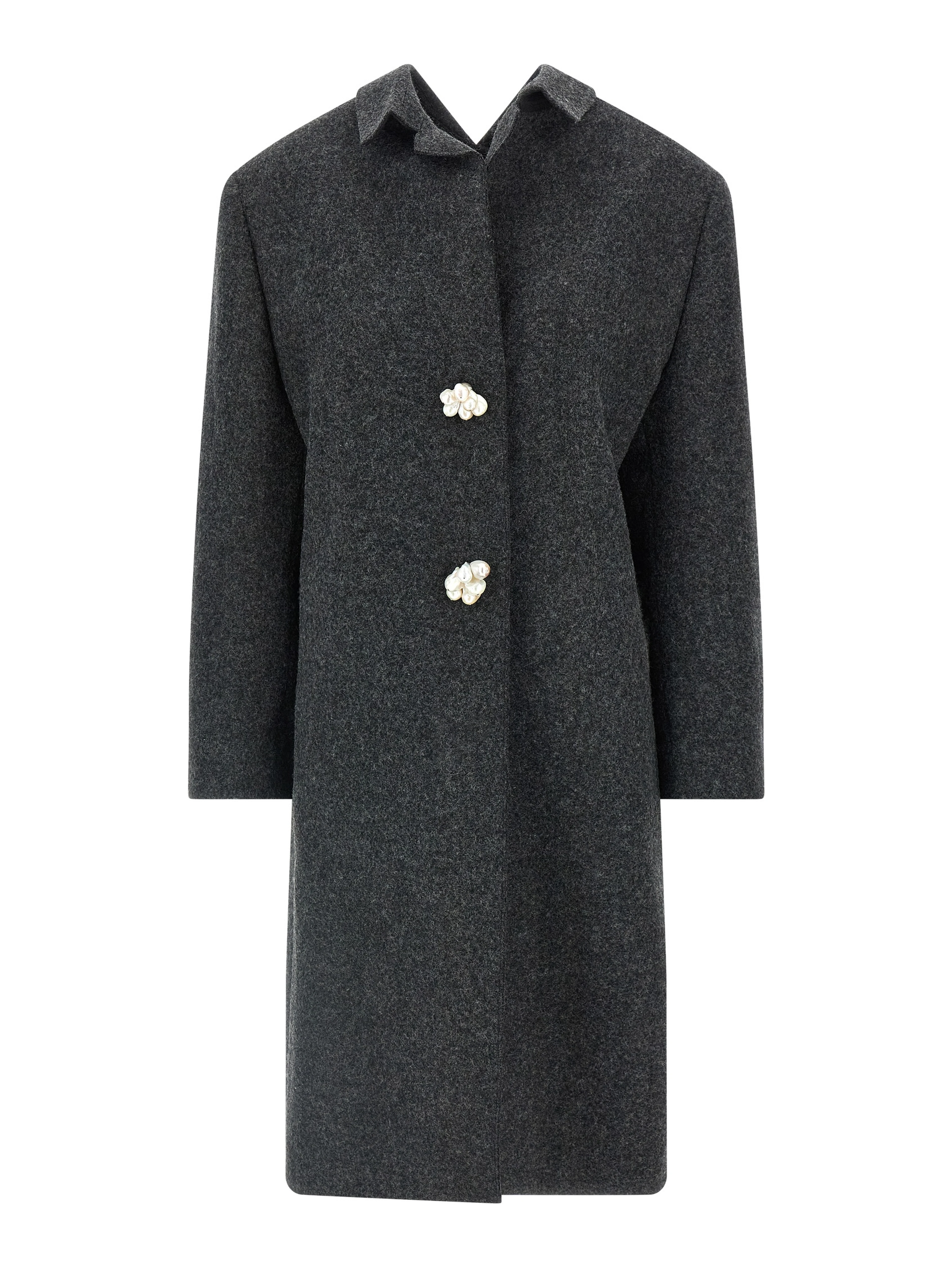 Gray Virgin Wool Coat
