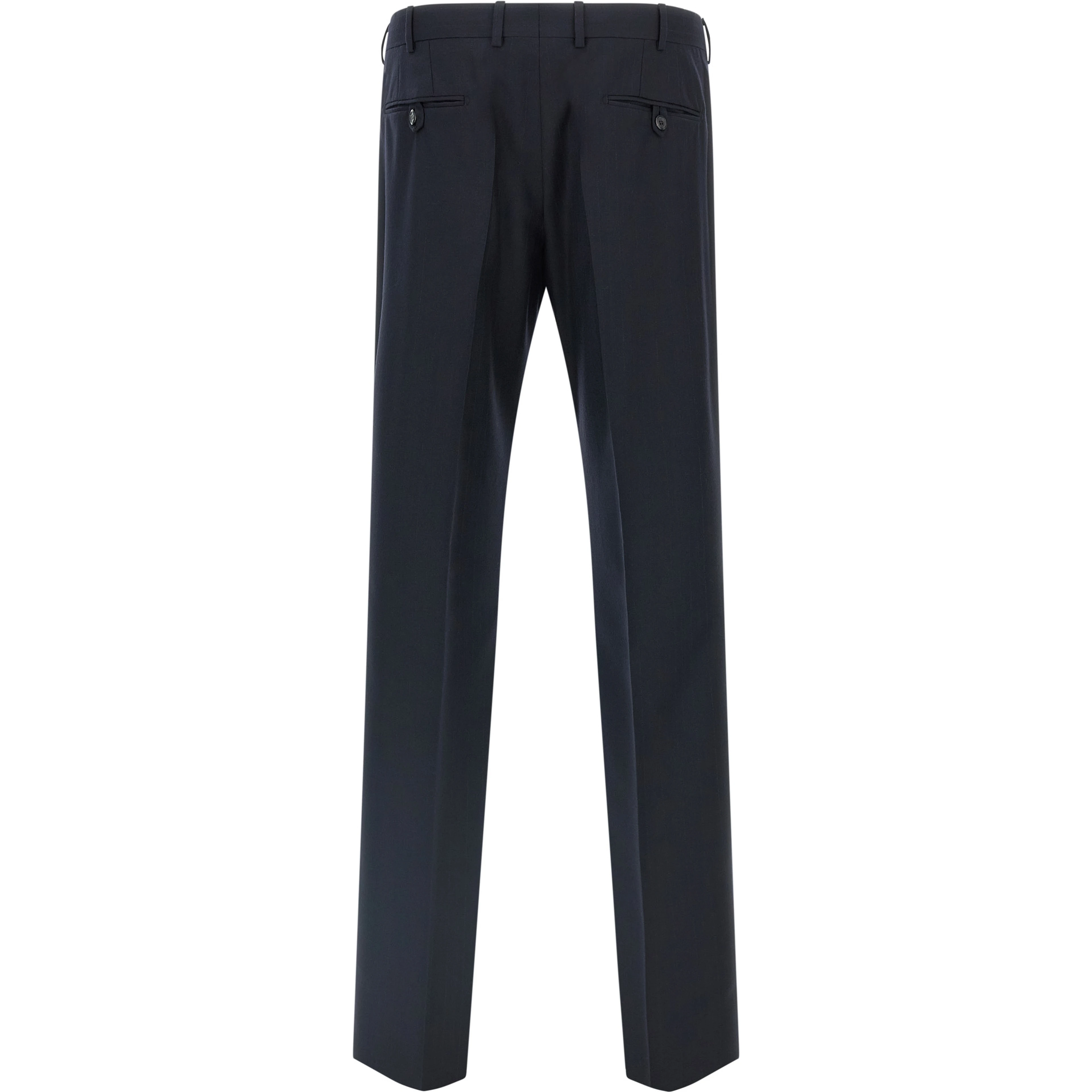 Blue Virgin Wool Two-Piece Suit