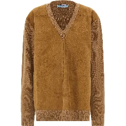 Brown Virgin Wool Cardigan