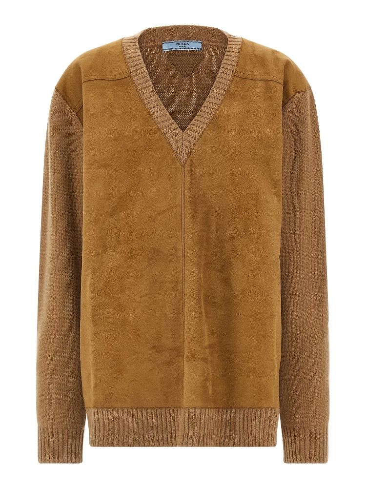 Brown Virgin Wool Cardigan