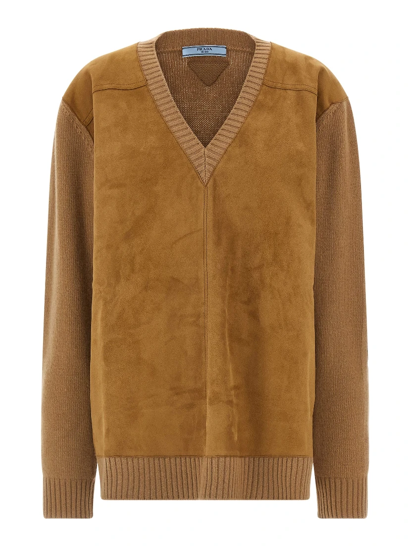 Brown Virgin Wool Cardigan