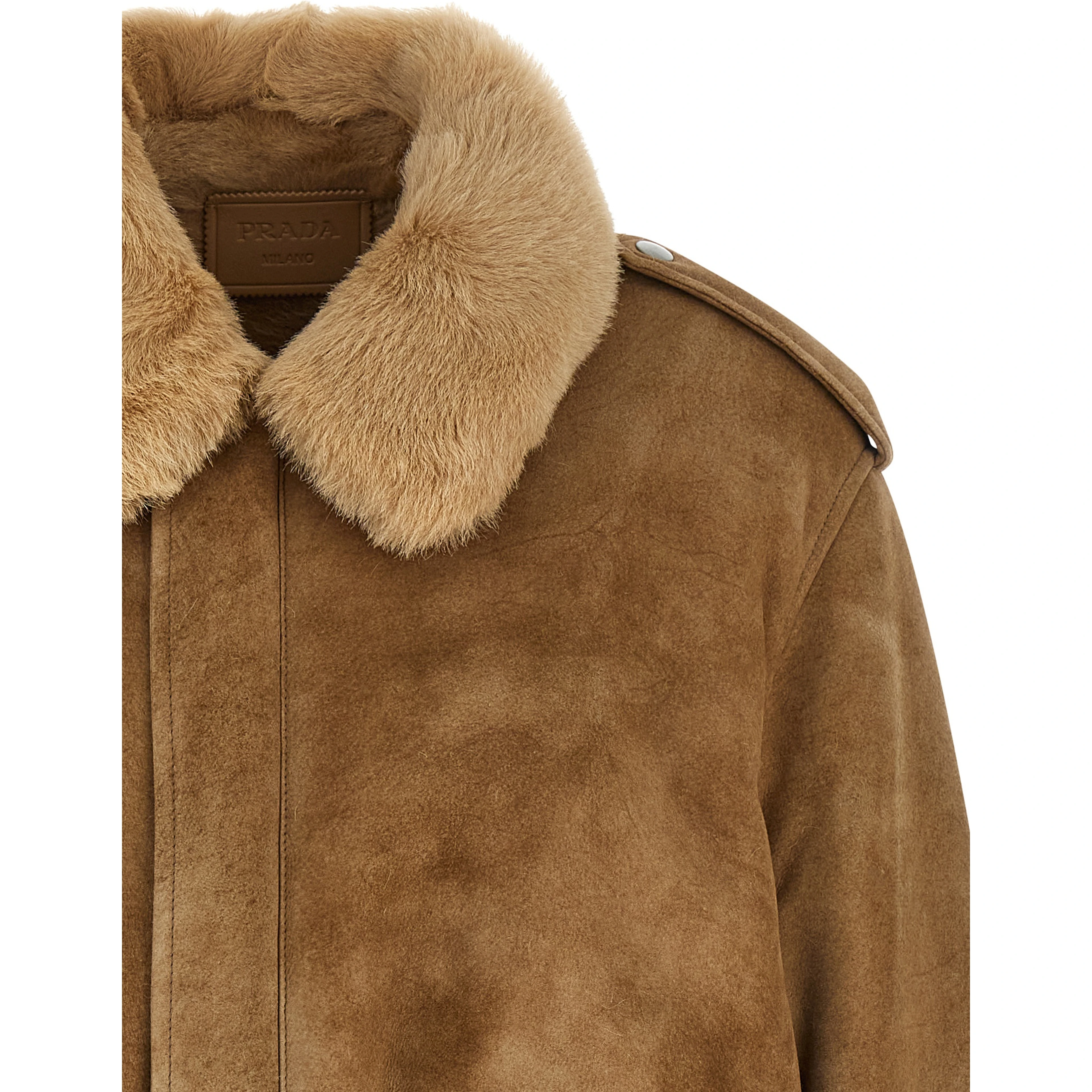 Beige Lamb Leather Bomber