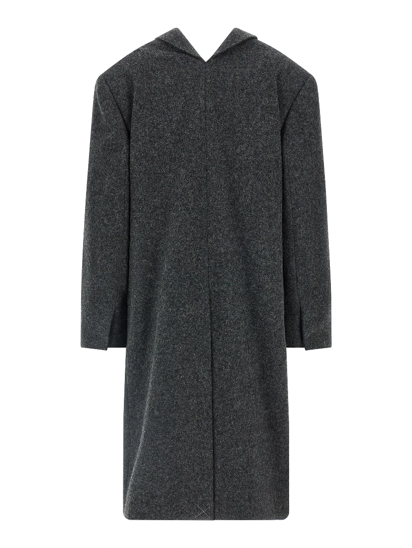 Gray Virgin Wool Coat