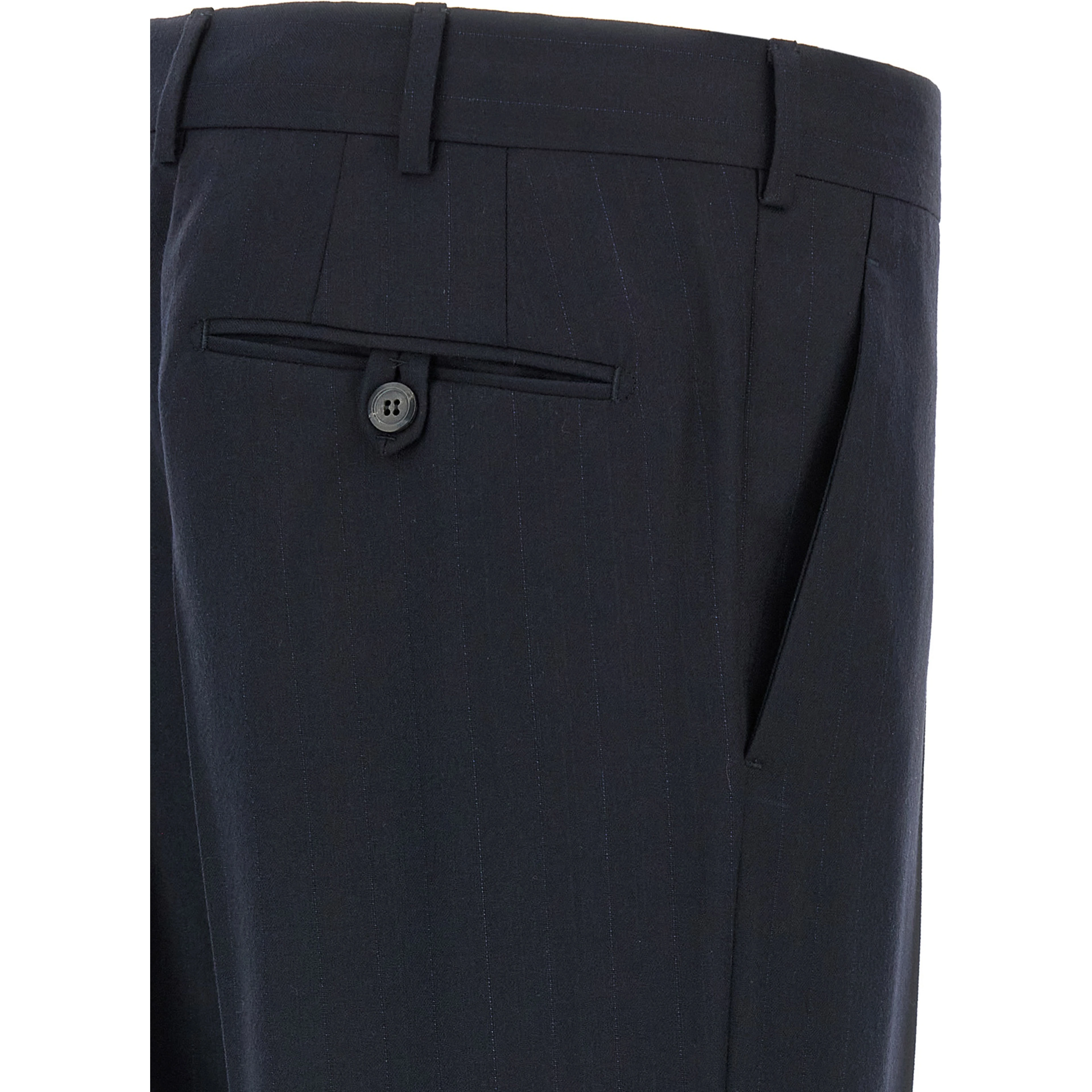 Blue Virgin Wool Two-Piece Suit