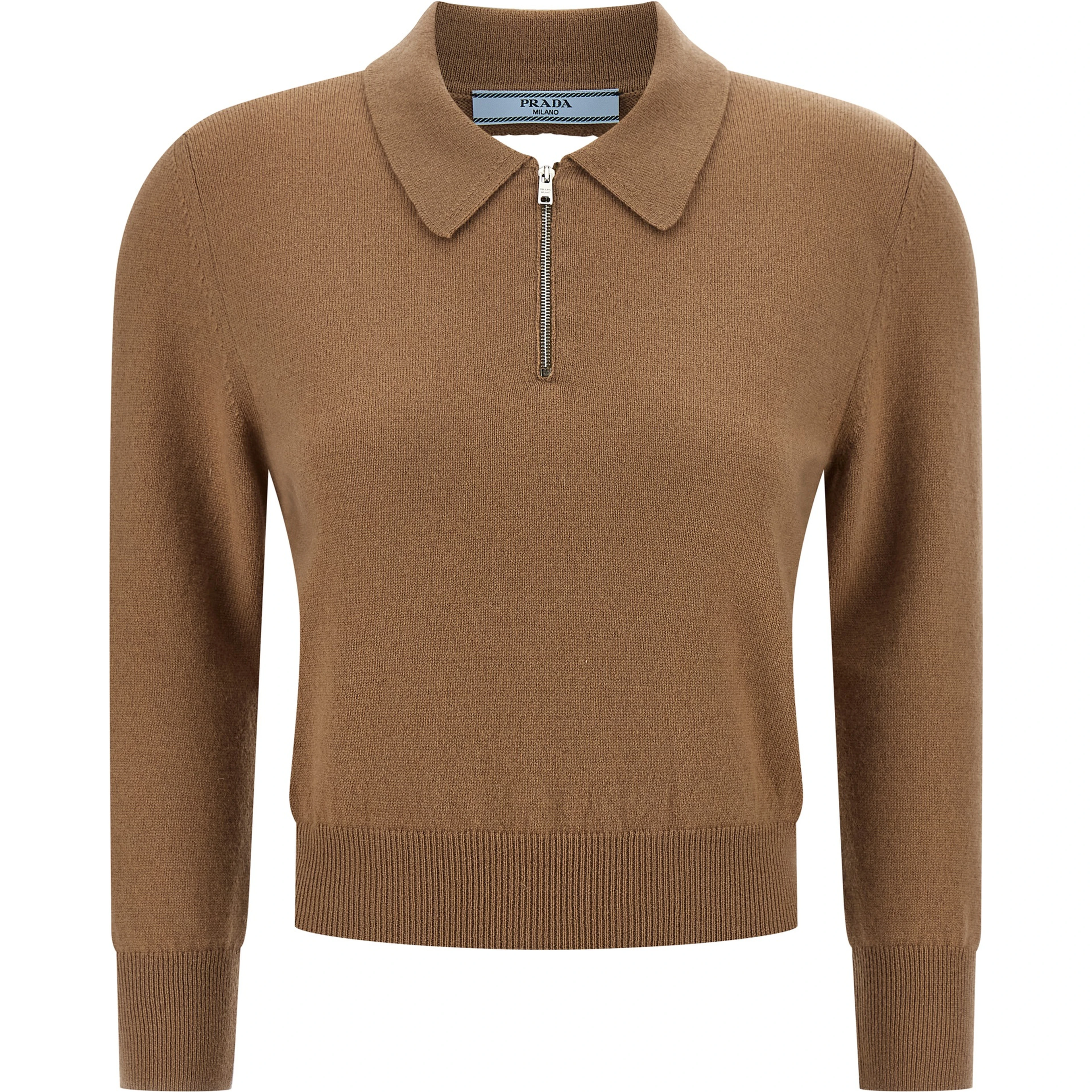 Beige Cashmere Polo Shirt