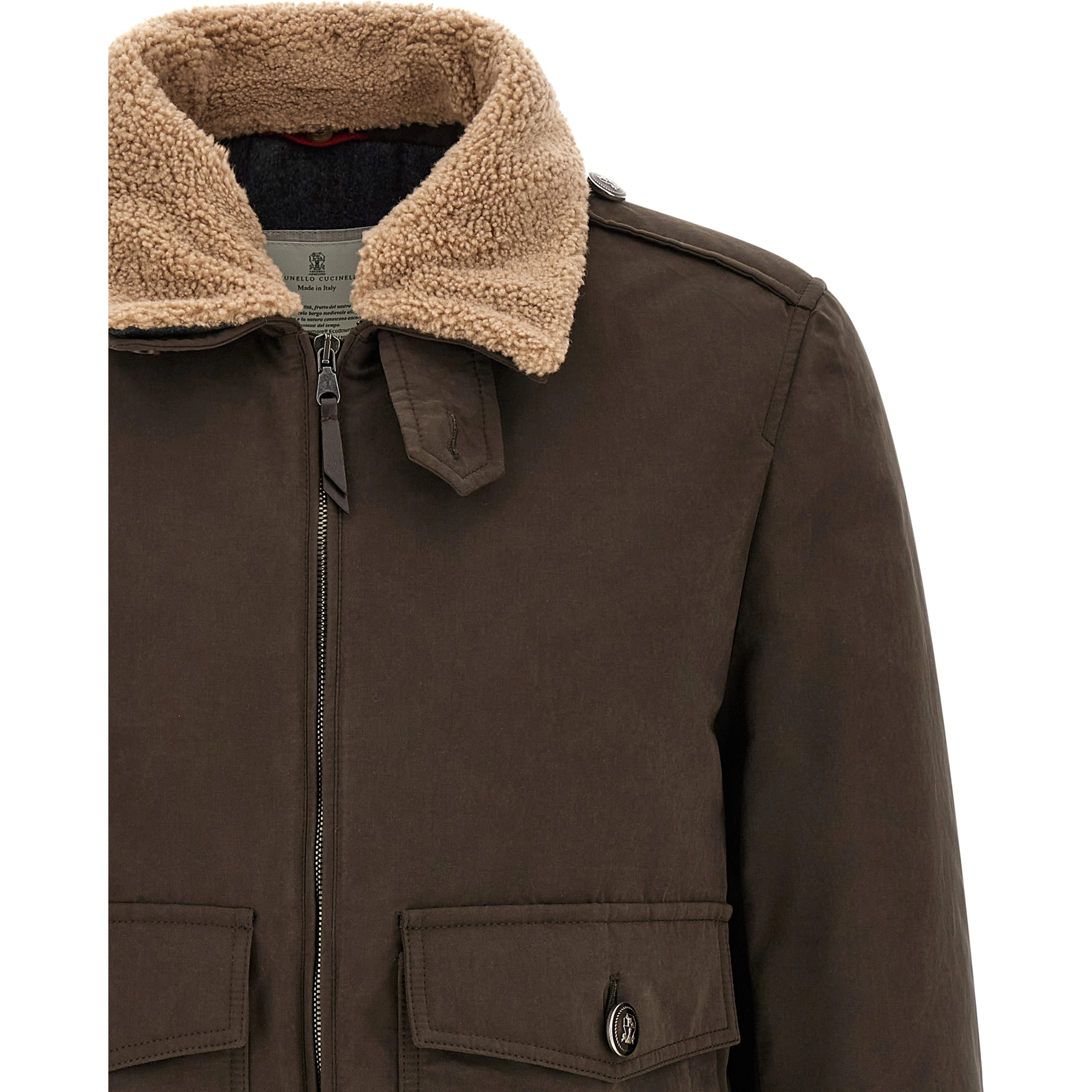 Brown Cotton Bomber