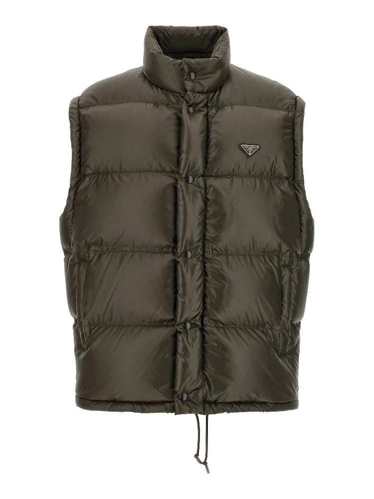 Gray Recycled Polyamide Full-Length Jacket alternative