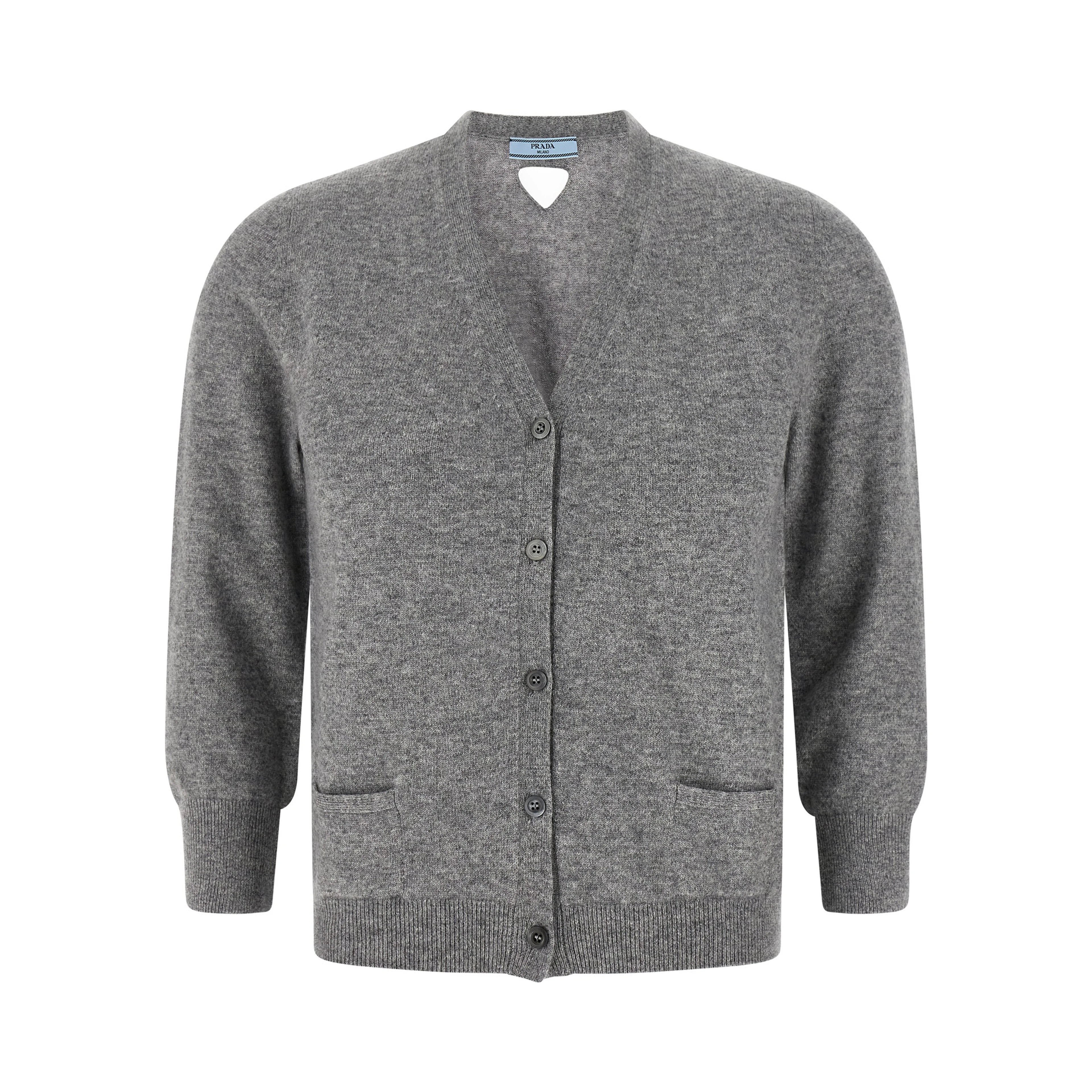 Gray Cashmere Cardigan