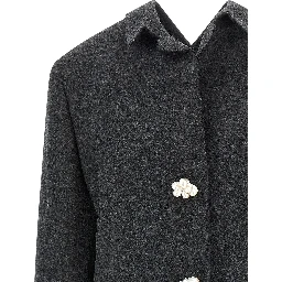 Gray Virgin Wool Coat