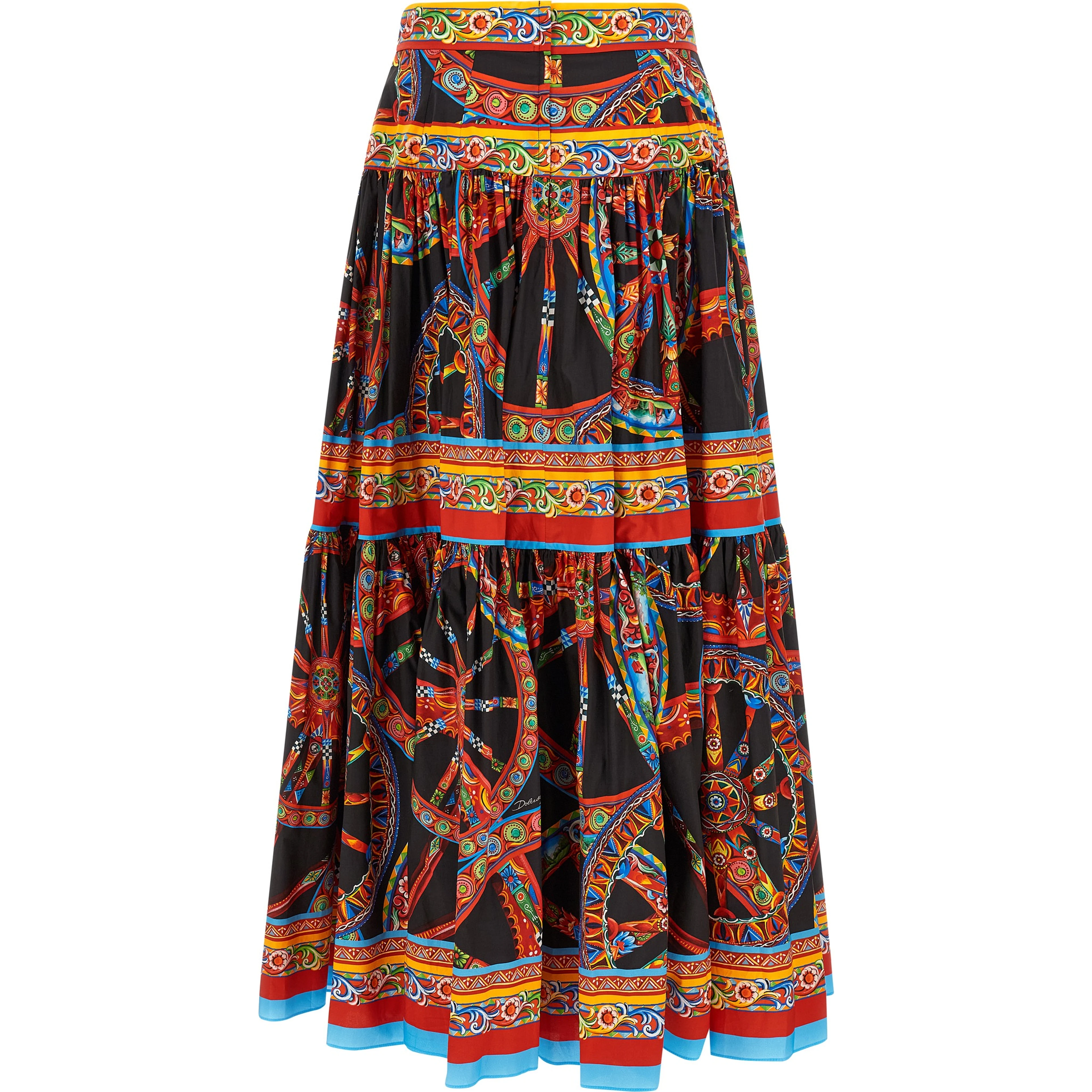 Multicolor Cotton Mini Skirt