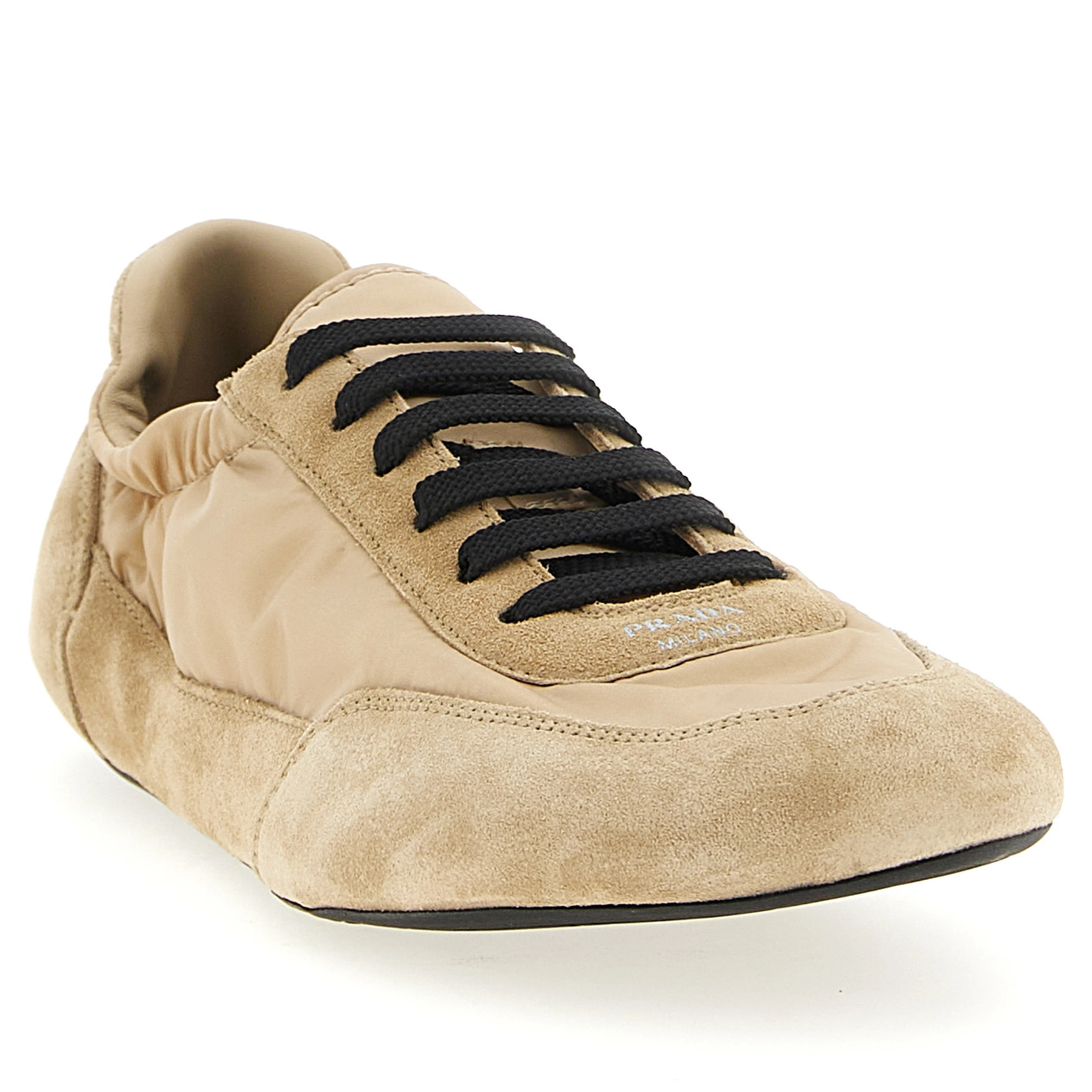 Beige Polyamide Athletic Sneakers