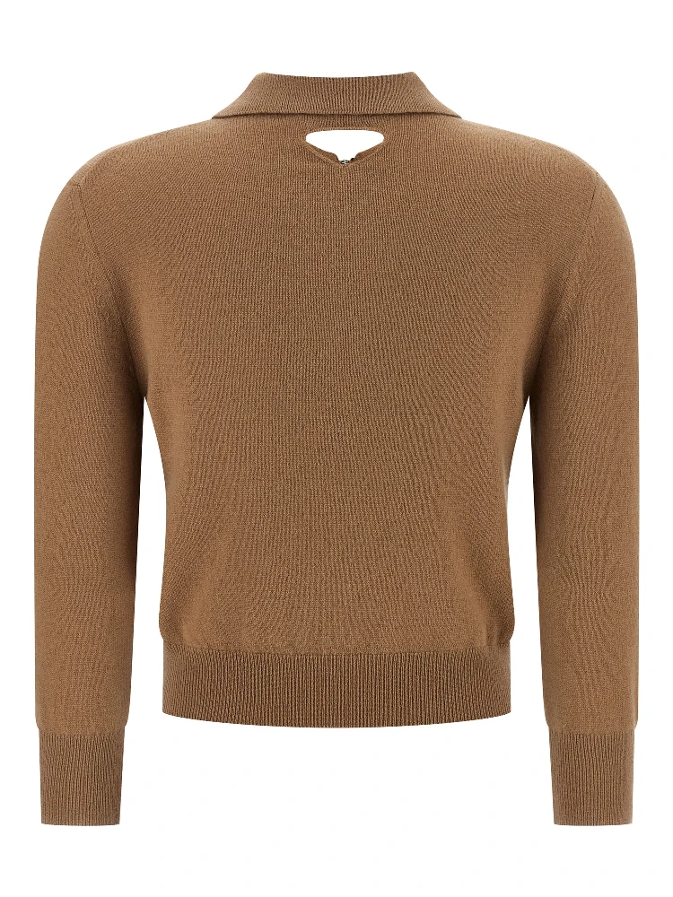 Beige Cashmere Polo Shirt alternative